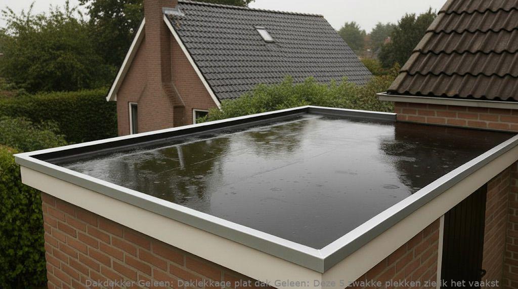 Daklekkage Plat Dak Geleen